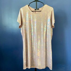 Missguided Iridescent T-shirt Dress